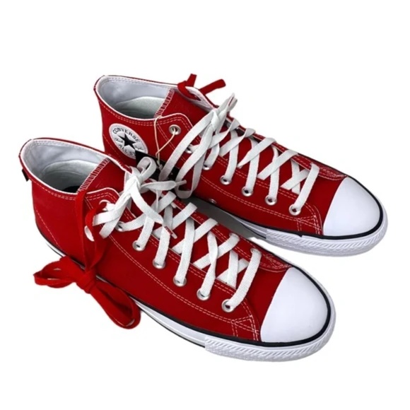 Converse CONS Chuck Taylor Pro Mid Shoes Men's Size Canvas Red Sneakers A02934C - Picture 3 of 10
